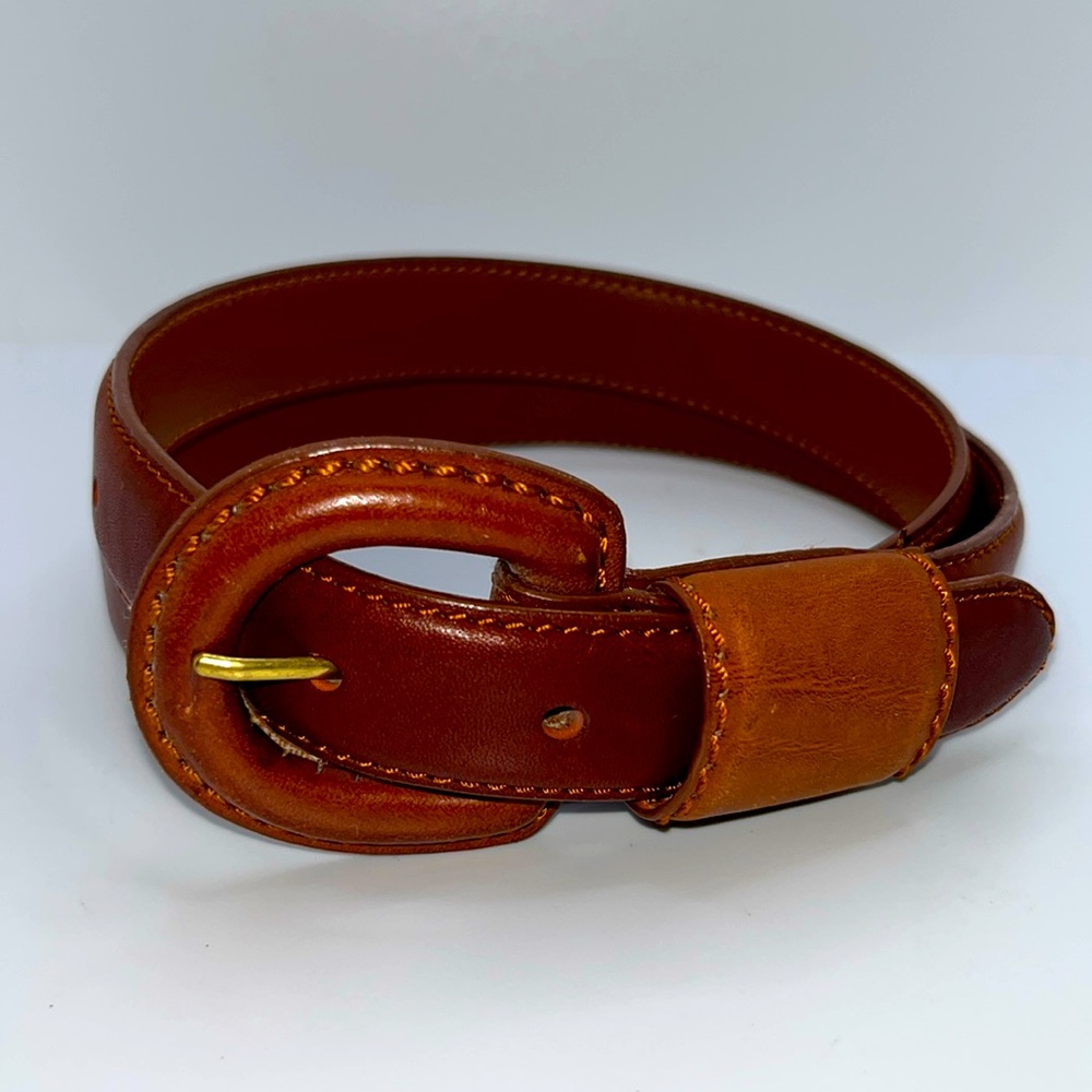 Aimee Lynn Brown Genuine Leather Belt Classic Neutral Minimalist Career Office